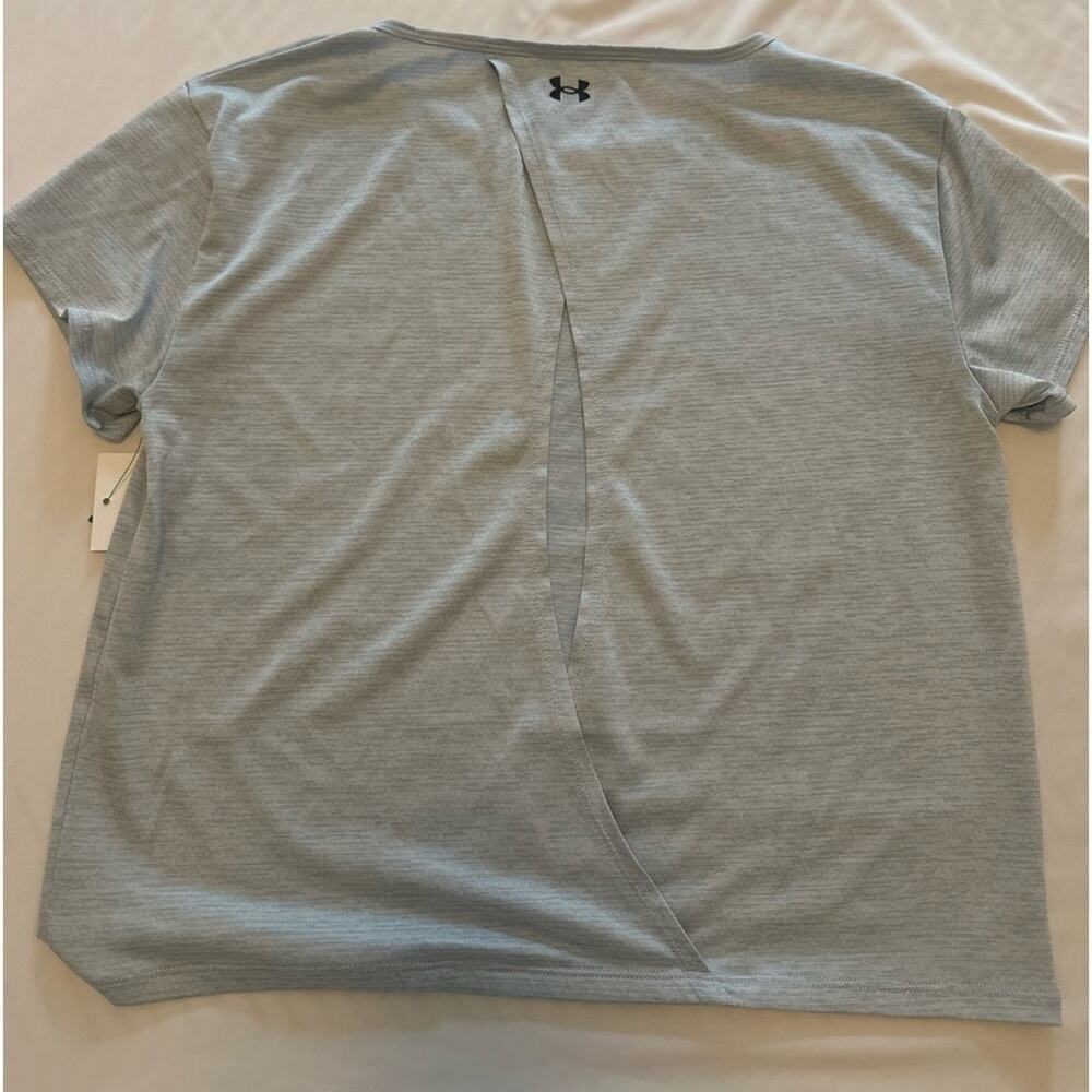 Blue Under Armor Open Back Short Sleeve Tee